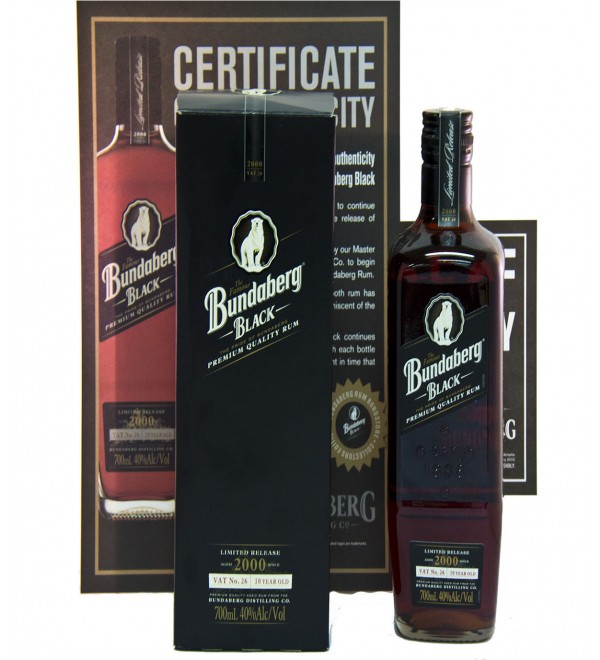 Bundaberg Rum Black Vat No. 26 2000 Limited Release