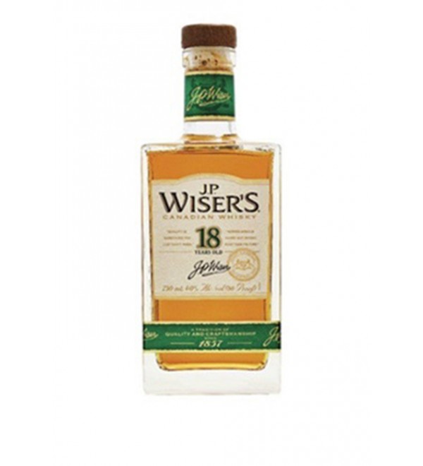 J.P Wiser's 18 Years Old Canadian Whisky 750ML