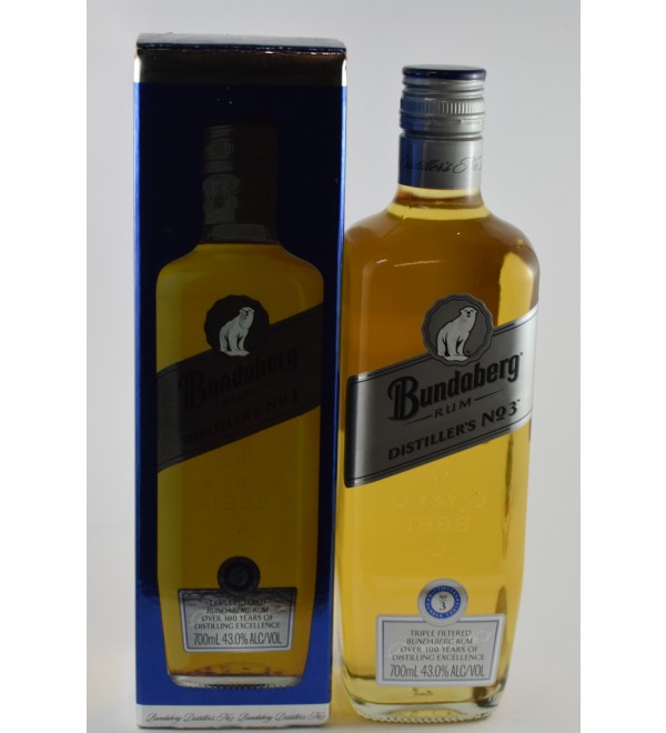 Bundaberg Rum Distillers NO 3 700ML Pattern Boxed Rare Rum