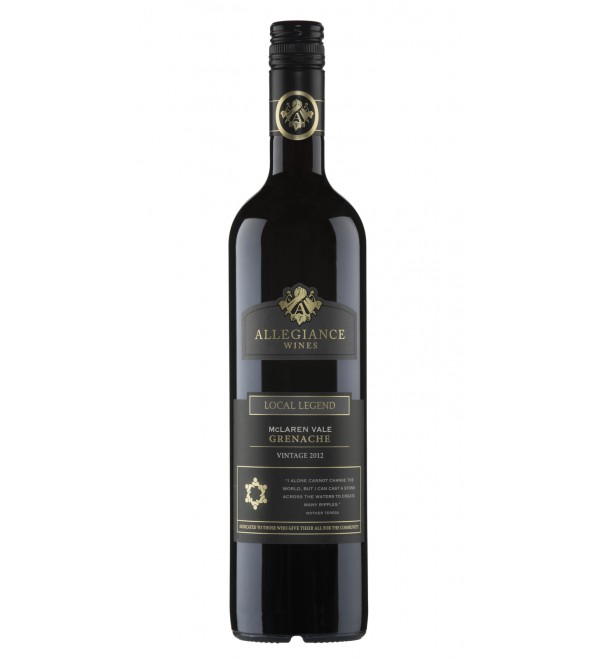 Allegiance Local Legend McLaren Vale Grenache 2012