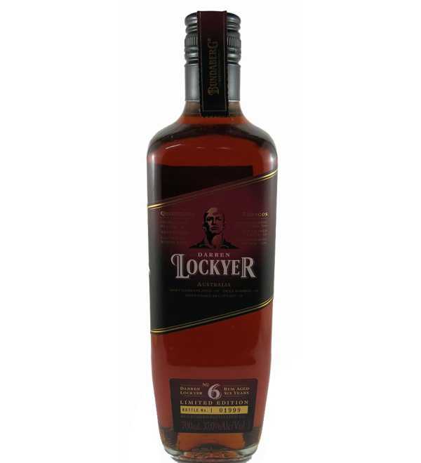 Bundaberg Rum Darren Lockyer 6 Year Old Limited Release