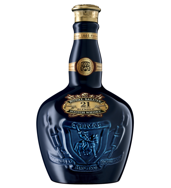 Royal Salute 21 Year Old Scotch Whisky 50mL Rare Sapphire blue